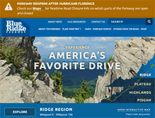 Tablet Screenshot of blueridgeparkway.org
